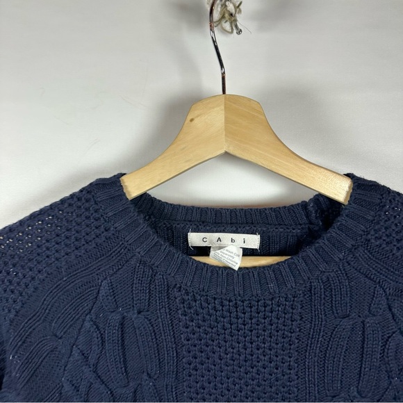 Cabi Navy Cable Knit Sweater - Picture 2 of 4